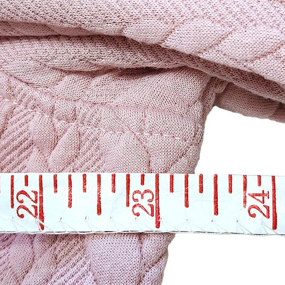 Robert Louis Zipped Stand Up Collar Dusty Rose Pink Cable Pattern Jacket… - Picture 13 of 16